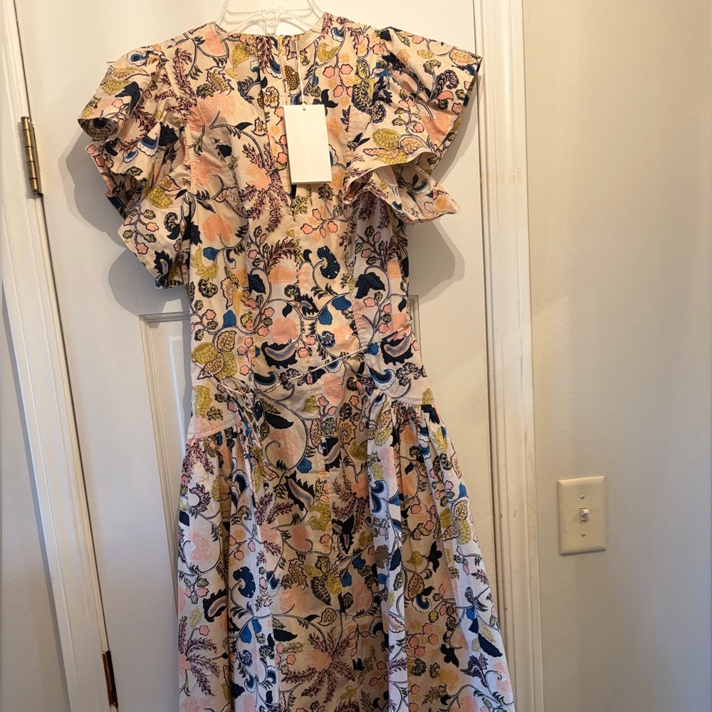 Ulla Johnson Darya Drop Wait Midi Dress